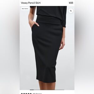 MARELLA Elegant Black Midi Skirt